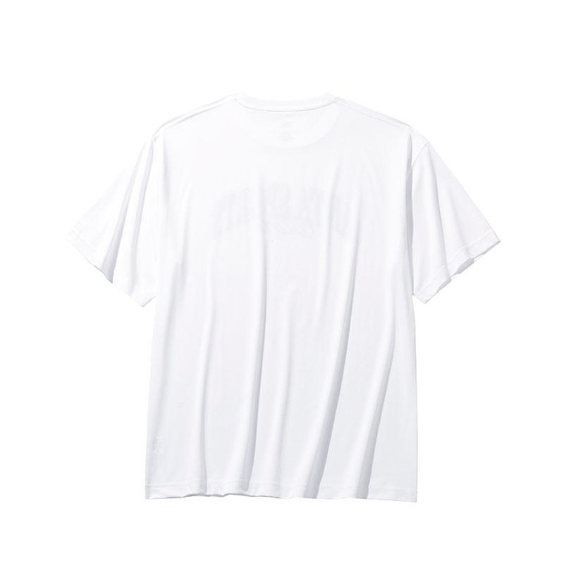 Anta Lifestyle Series Sports Retro Casual Letter Print Loose Round Neck Short Sleeve T-Shirt Men Tops Snow-White 152438110-1