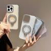 Epoxy Gradient Glitter Suitable for iPhone 16 Pro Max Phone Case Apple 17 Rhinestone Rotating Stand 14/15
