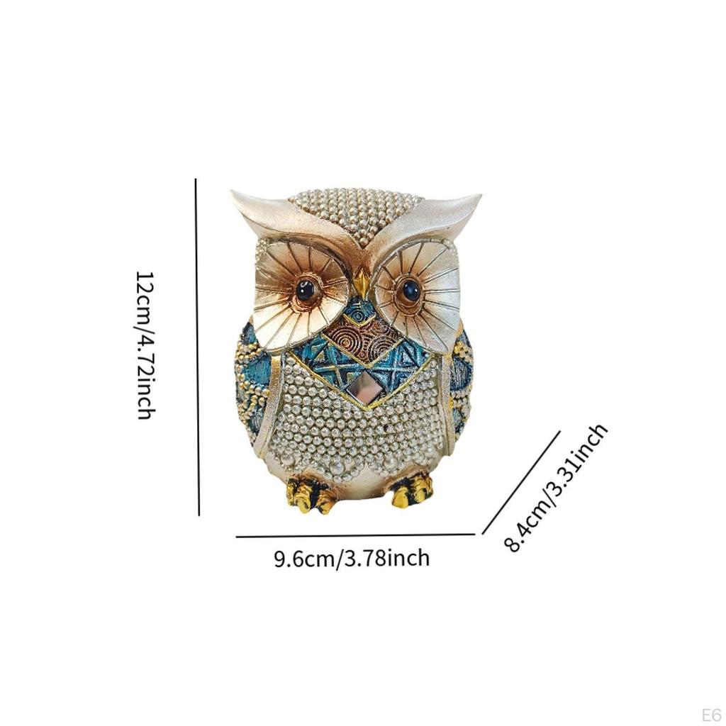 Collectible Owl Statue Miniature Figure for Desktop And Shelf Decor