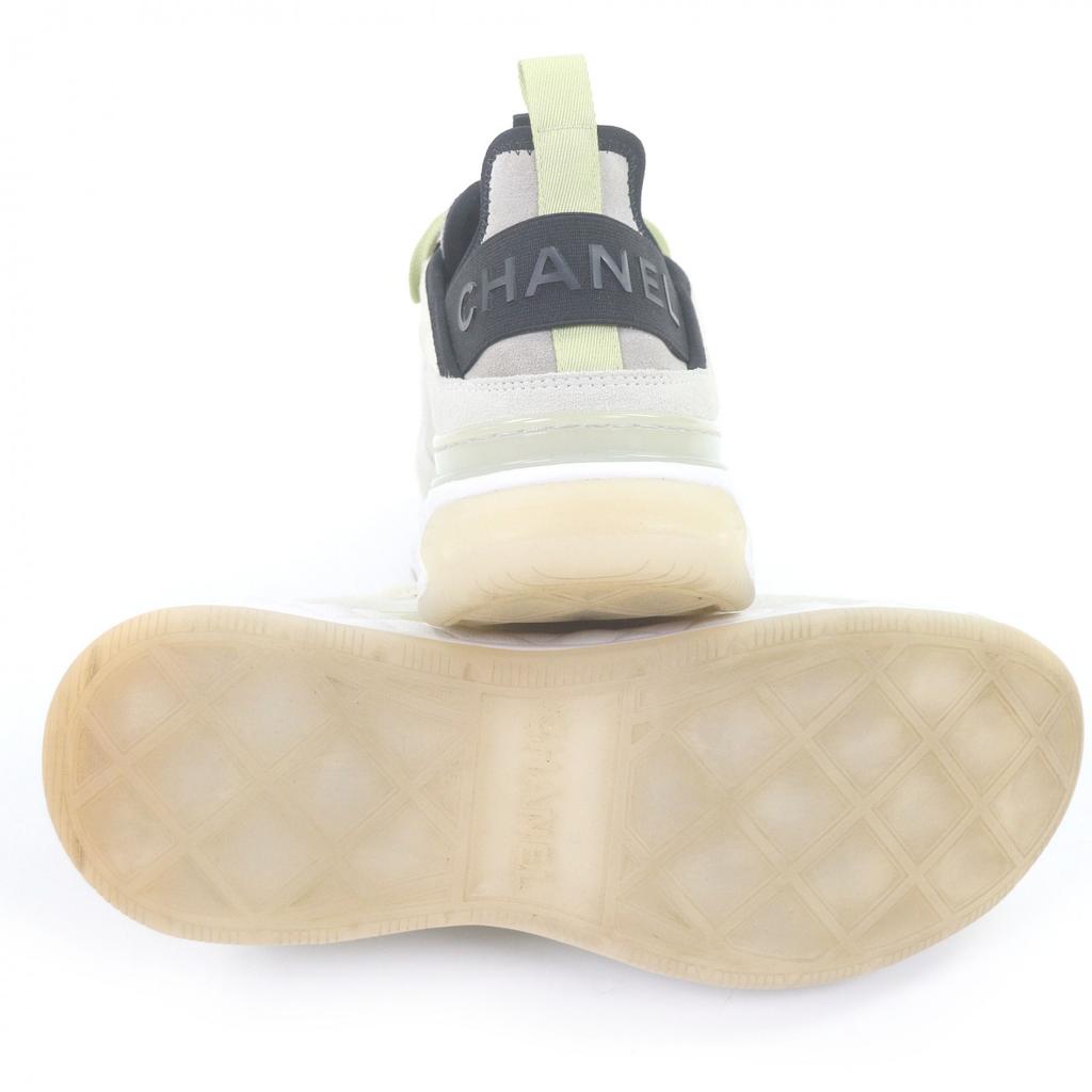 Tolle CHANEL Low-Top-Sneaker 20K COCO-Logo Beige Wildleder Herren 39 G35617 Gebraucht