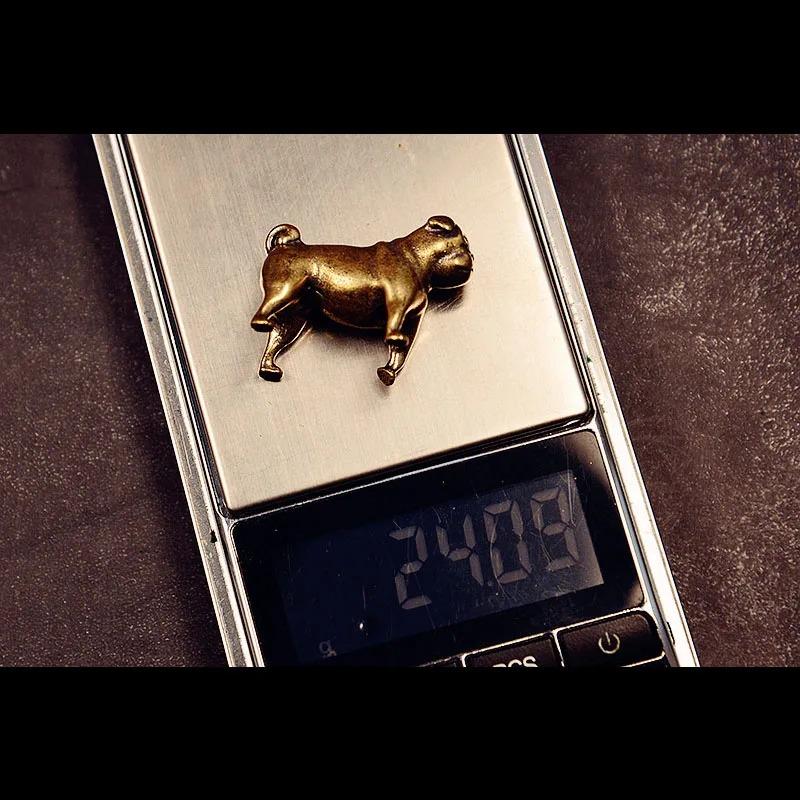 Brass French Bulldog Miniatures Ornaments Deskop Office Home Decorations Cute Zodiac Animal Dog Figurines Small Statue Souvenirs