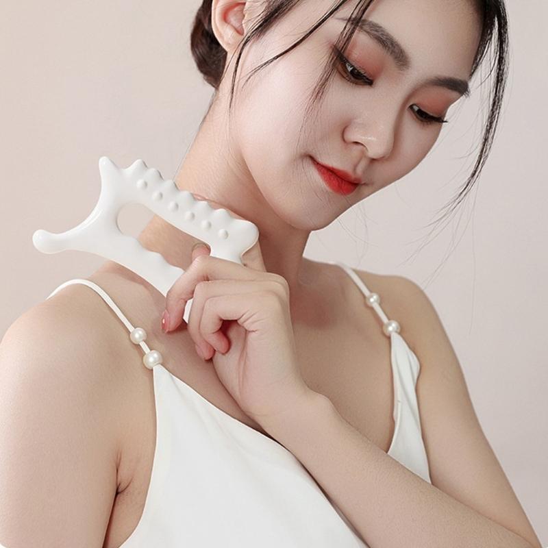 Manual Face Body Massagers Resin Roller Stick Enhances Blood Flow Reduces Puffiness Fatigue Handheld Gua Sha Board