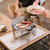 Outdoor Camping Detachable Stoves Portable Stainless Steel Furnace Multifunctional Picnic BBQ Cooking Accessory