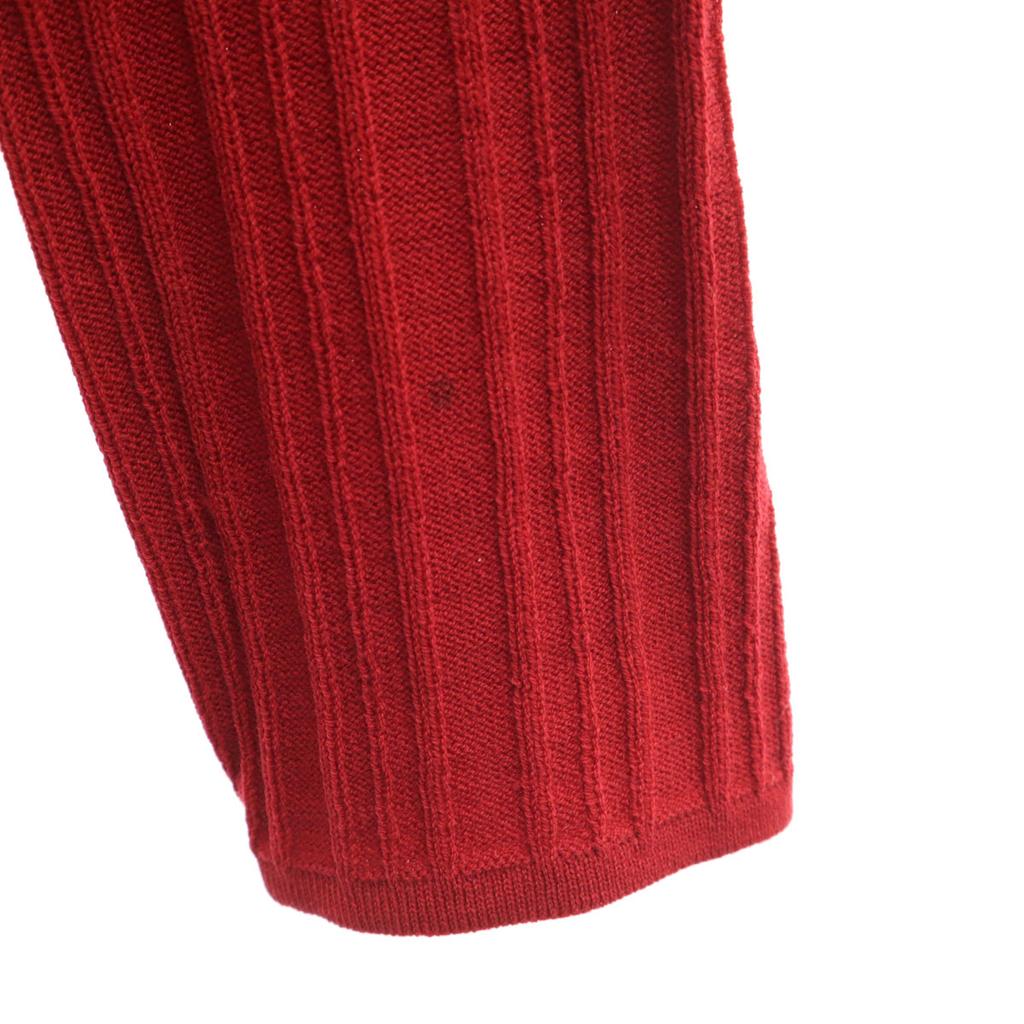 VALENTINO made in Italy Long sleeve V neck knit cardigan 44 Red Women Used
