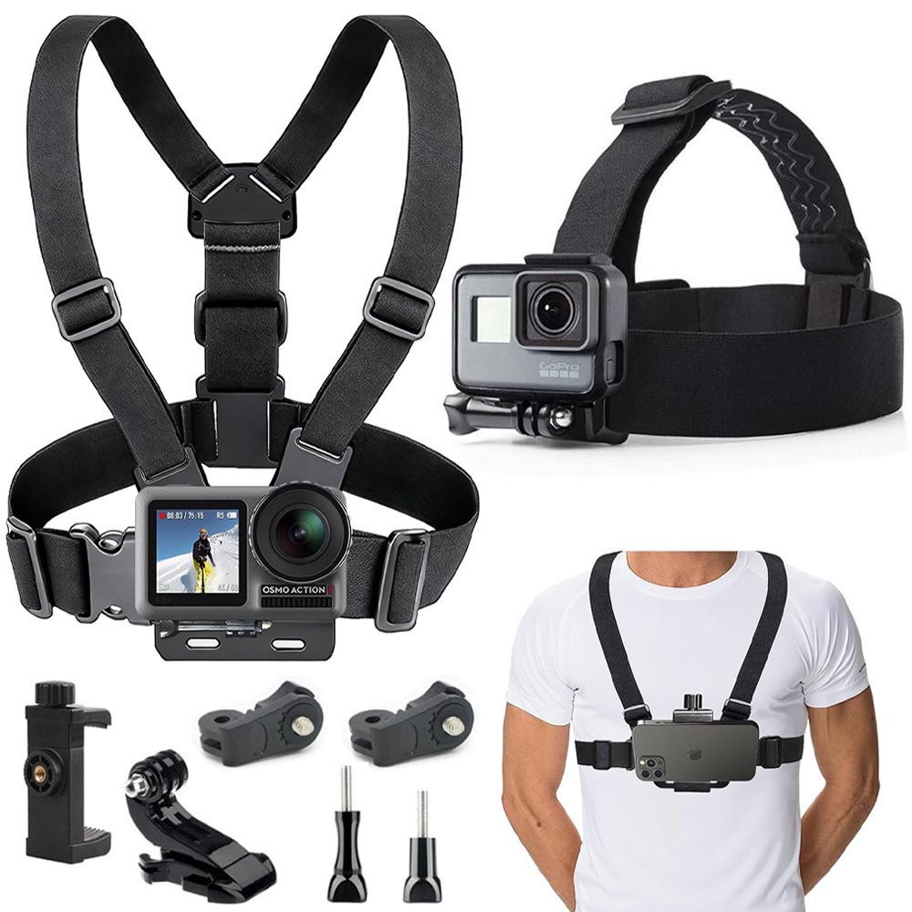 First-Person View Action Camera Chest Mount for Live Streaming and Cycling