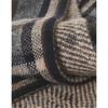 Daks Unisex Cashmere 100  Navy Check Short Muffler Dbmu3fe30n2