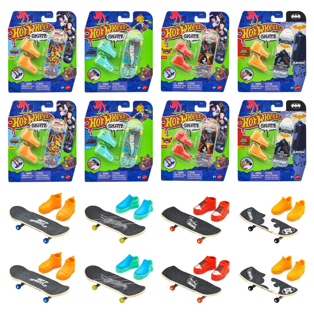 Hot Wheels Skate Temel Serisi Çeşitli Araç 16 Parmak Kaykayı Kutulu Yaşlar Oyuncaklar, Ayakkabılar, Set, 5+, Çok Amaçlı, 987J-HGT46
