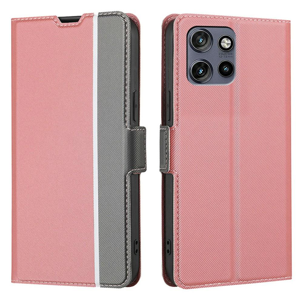 Phone Case For Motorola Edge 50 Neo 5G/Moto S50 5G/ThinkPhone 25 5G Card Holder Twill Texture Leather Cover