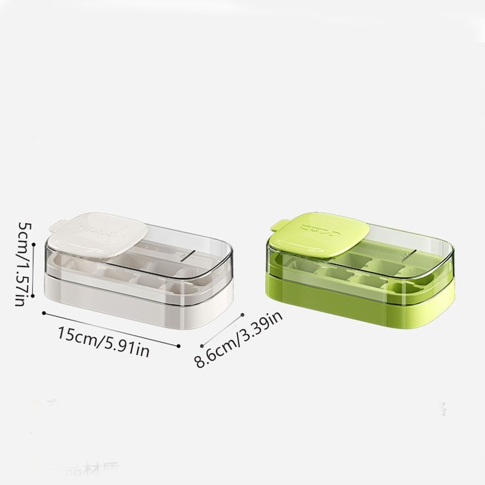 Easy Release Ice Cube Maker 8 Grid Ice Molds Storage Box Multi-Function Ice Freezer  Kitchen Gadget