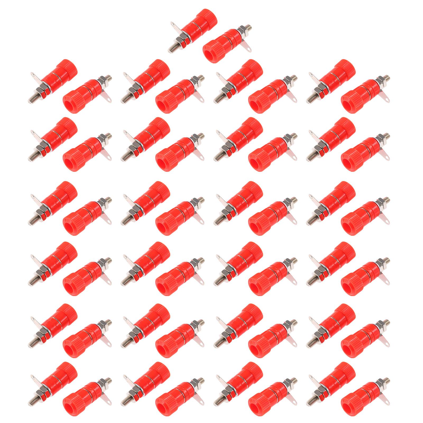 

50 шт. Клеми для зв’язування 4 мм бананові штекери Розетки Клемний роз’єм для підсилювача Електричний роз’єм Клема