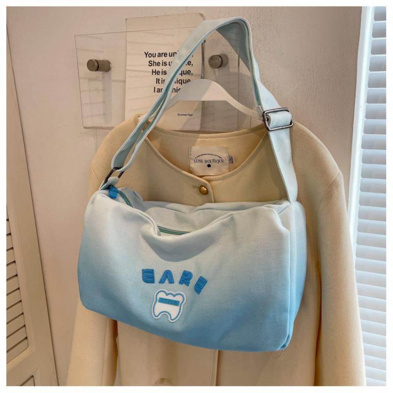 Şeker Kanvas Çanta kadın Crossbody Çanta Taze Yastık Çanta Bez Çanta Büyük Kapasiteli Omuz Çantası