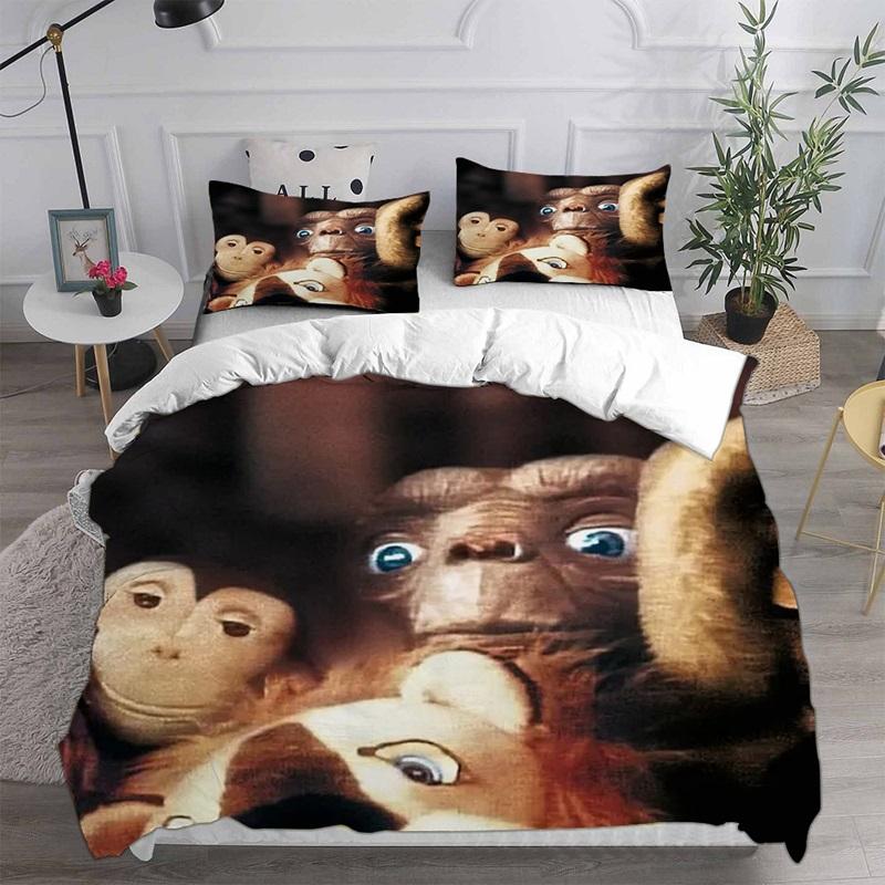 

E.T. The Extra-Terrestrial Bedding Sets Comforter Quilt Bed Cover Duvet Cover Pillow Case 2-3 Pieces Sets Kids Adult Size EU Single 135x200cm