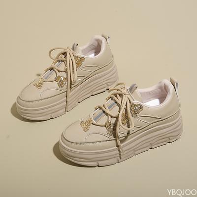 New Women's Leisure Comfortable Sports Shoes Fashionable Versatile Round Toe Lace Up Women Shoes Lightweight Breathable Sneakers