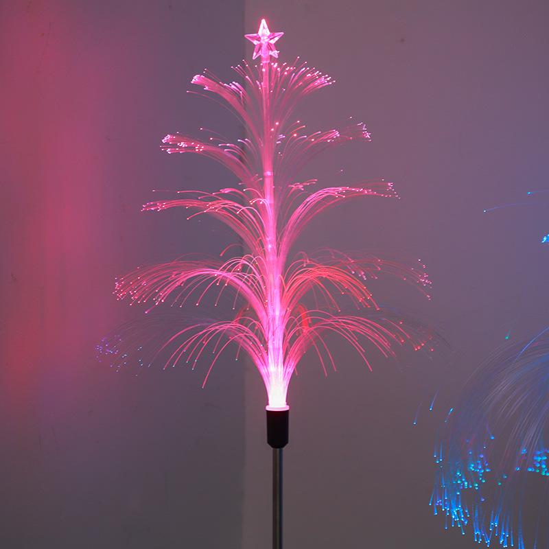 Waterproof Solar Jellyfish Lawn Lights: Fiber Optic Decoration for Garden and Courtyard