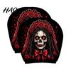 Gift for Car Enthusiasts 2Pcs Halloween Headrest Pillowcase, Universal Fit Pillow Cover, Soft Auto Interior Decoration Spooky Pillowcase Automotive