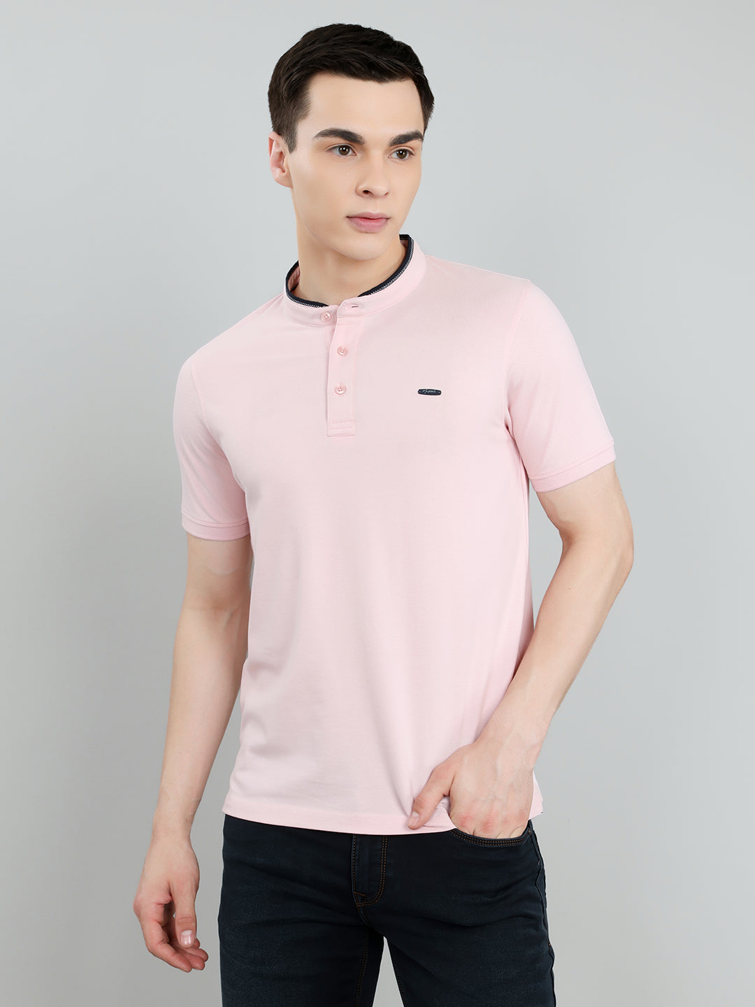 Monte Carlo Men Smart Fit Pink Tshirt M