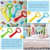 4/8Pcs Baby Hand Pull Rings Cribs Playpens Walking Training Rings Baby Stand Up Assistant Rings Security Bed Hanging Pendants