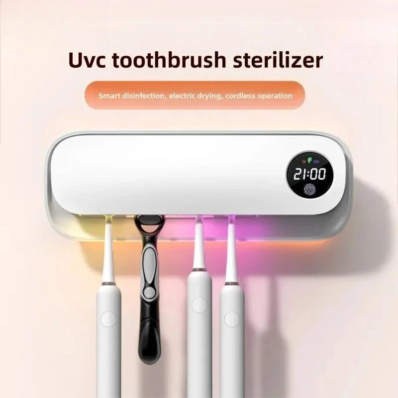 Zai Xiao UV Sterilizer Electric Holder Hot Air No Drilling Wall Mounted Bathroom Organizer Toothbrush Storage