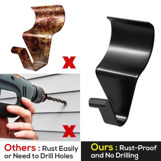 10Pcs Storage Hooks Rustproof Corrosion Resistant Not Easily Deformed Polished Surface Simple Installation Hanging Wall Hooks