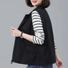 Frühling Herbst Weste Jacke Damen Locker Umlegekragen Lässig Ärmellos Mäntel Mode Kurz Weste Tops Weiblich