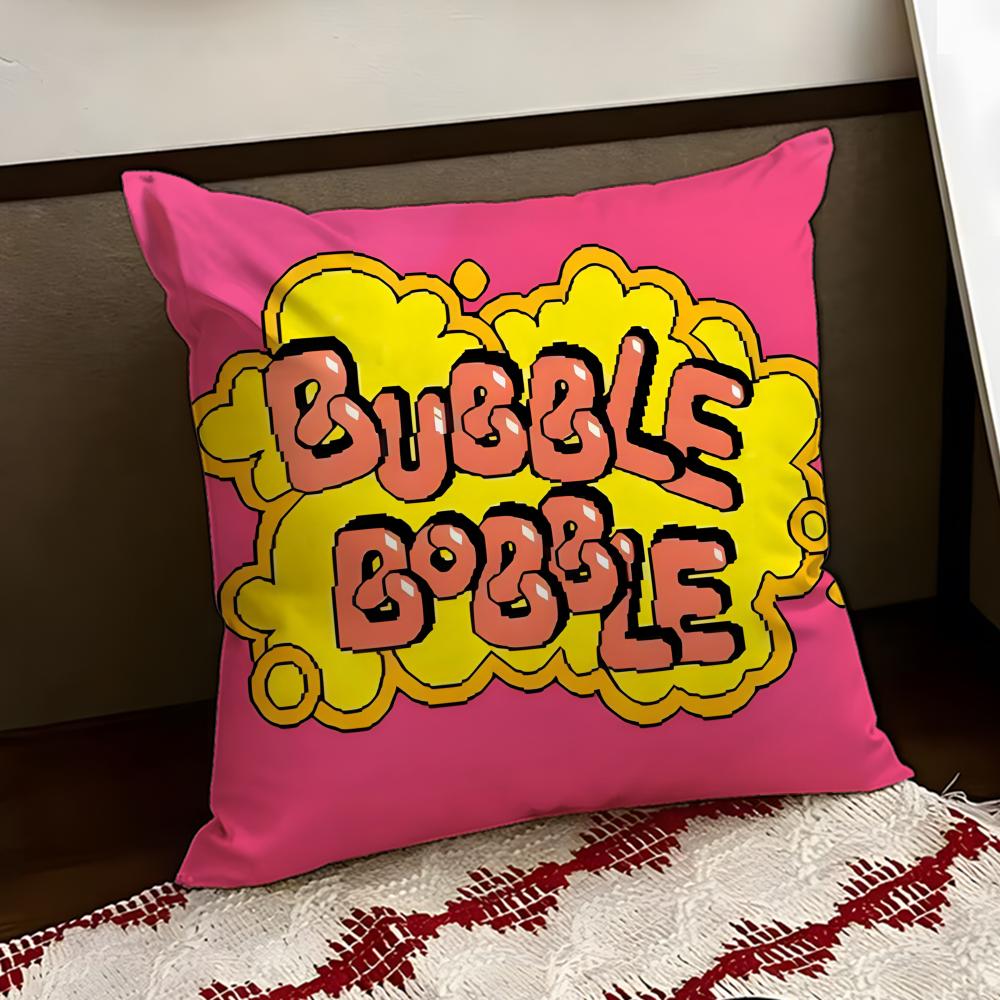 

Anime BBubble BBobble Cushion Cover Reversible Soft Durable Pillow Cover Home Car MultiScene Use for Daily Comfort 30X30cm