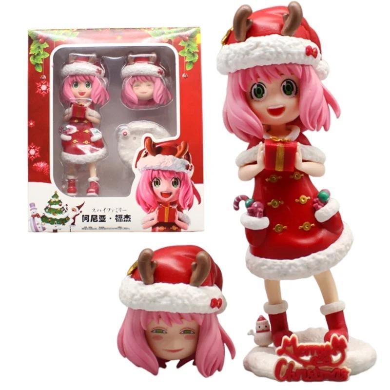 

Аніме FAMILY AnyaFigure Christmas Girl Doll New Year Gift Ornament ПВХ рухома модель without box