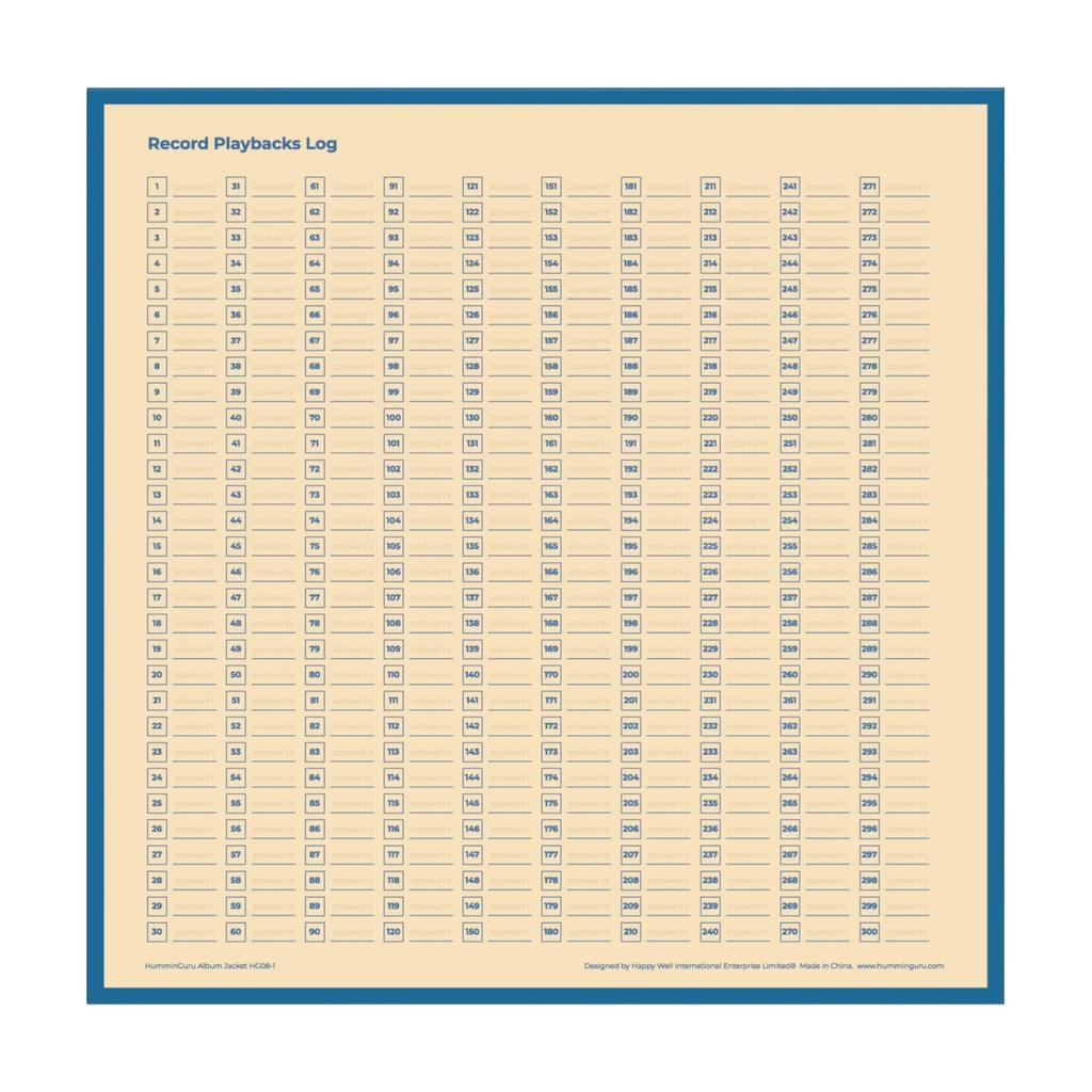 HumminGuru Original Jacket Thickness 400GSM Record Jackets 25 Pieces Odorless Renewable Cardboard Material Original (12" Jacket)