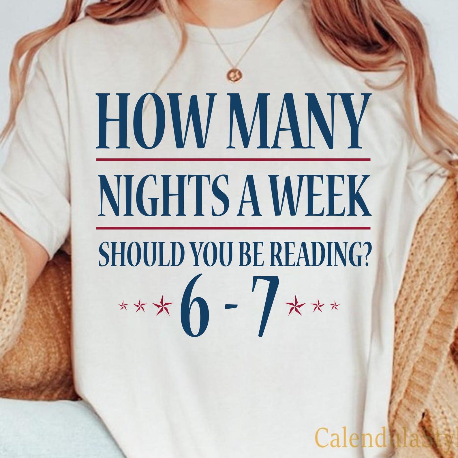 How Many Nights a Week Should You Be Reading 6-7, Teacher Six Seven 67 Shirt, Book Lover Design, Funny Reading Meme Shirt 4XL
