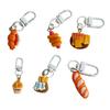 Keychain Pendant 1:1 Realistic Breakfast Food Shape Bag Charm Portable Resin Keyring with Metal Buckle