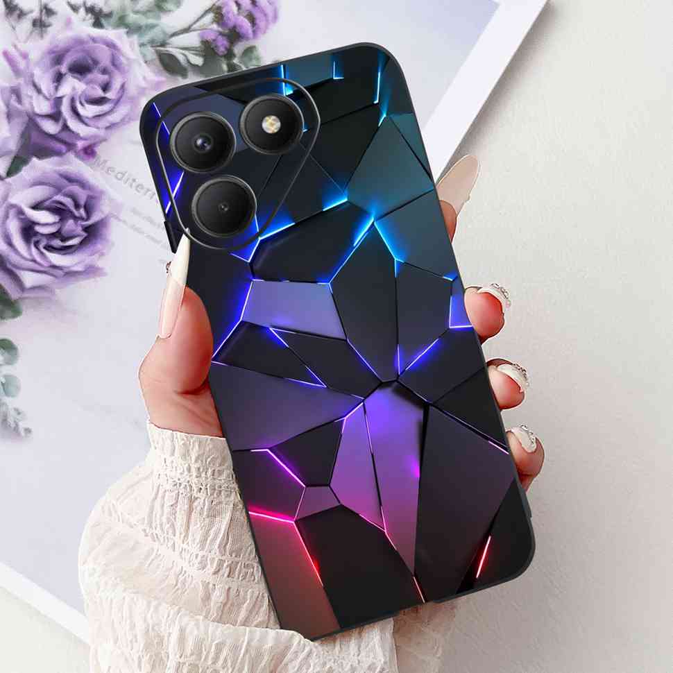 ShockProof Silicone Case For Tecno Pova 7 4G Cover Soft TPU Cases for Tecno Pova 7  Pova7 Neo 4G LJ6 Phone Cover Coque