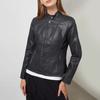 Women's Fashion Leather Jacket Slim Casual Small Coat Motorcycle Clothing