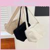 Spacious Corduroy Bucket Bag For Women Trendy Korean Style Casual Shoulder Tote