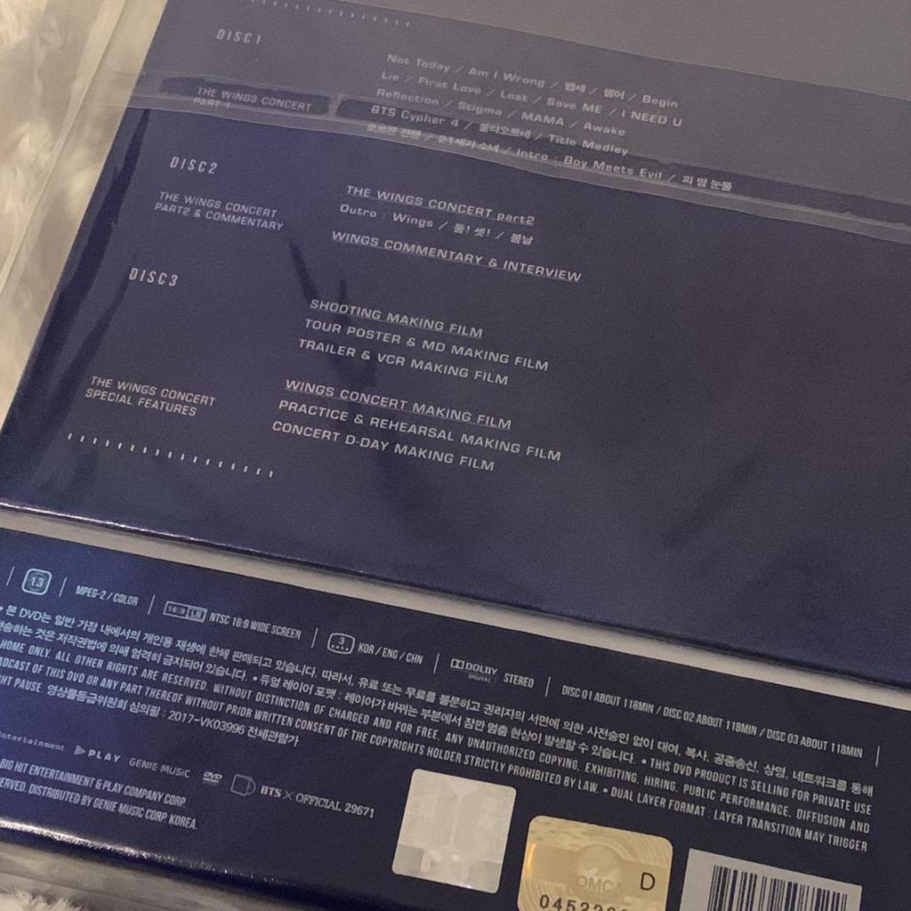 [USED] Out of print THE WING TOUR DVD set Hoseok Hobi J-HOPE