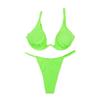 New Sexy European & American Solid Color Underwire Bikini Women's Swimsuit