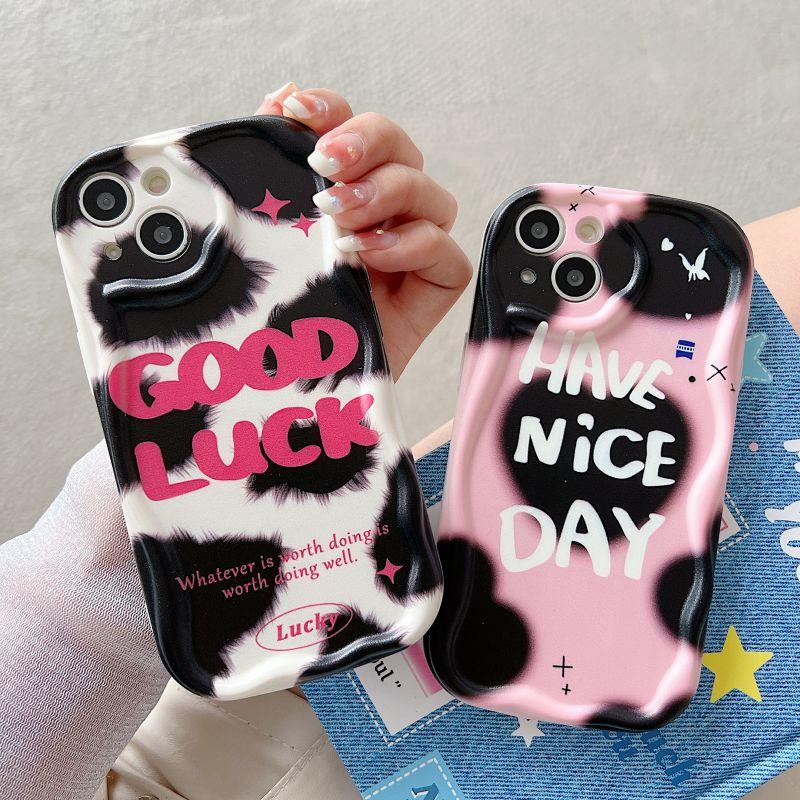 Letters Phone Case for Xiaomi Redmi Note 13 Pro 5G 12 4G 13 Pro Plus 11 10 Pro 12S Redmi 13C 12C 12 3D Wavy Curved Edge Cover