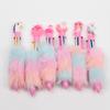 6-color-in-1 Rainbow Plush Ballpoint Pen 0.5mm Colorful Ink Writing Pen Cute Creative Stationery for Girl Kawaii School Supplies