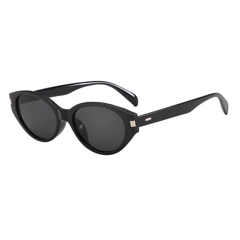 New Narrow Frame Cat Eye Sunglasses For Women With High-end Face And Small Uv-proof Trendy Sunglasses 77188
