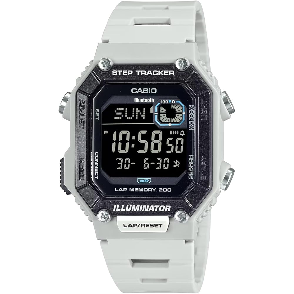 Casio WS-B1000-8BV Bluetooth Digital Watch Mobile Link Step Tracker Men s Light Gray