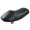 Motorcycle Black Retro Leather Crocodile Pattern Hump Cafe Racer Seat For Honda Cg Series