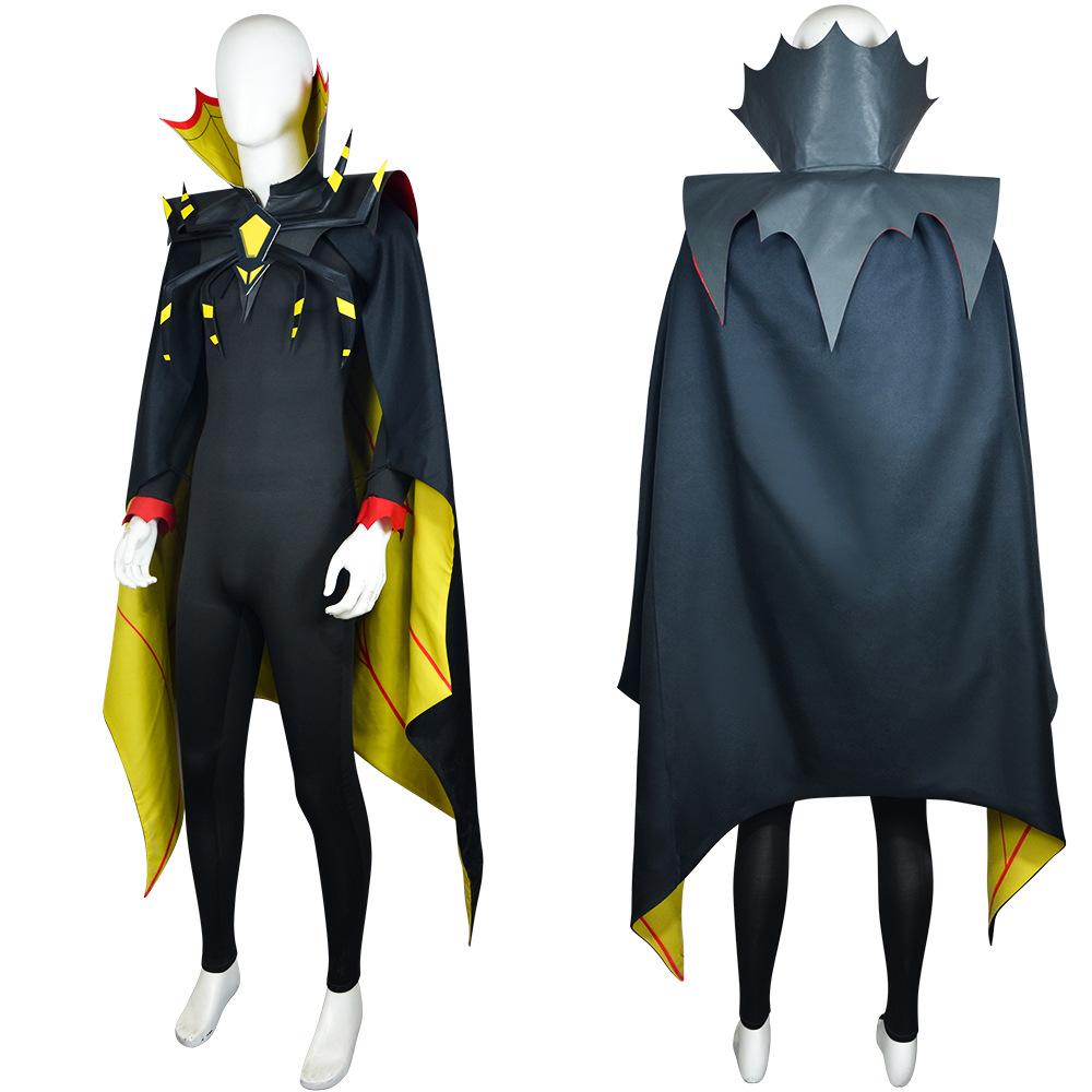 Cosplay kostým Zestial z Hazbin Hotelu, Cosplay oblečení Hříšného Pána s pláštěm na Halloween