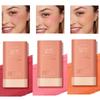 Multifunctional Blush Stick Large Capacity Face Eye Lip Natural Nude Makeup Trim & Brighten Solid Blush Stick Blush Cream Women Makeup