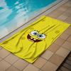 Cartoon S-SpongeBobS Soft Portable Travel Towel Unisex Ultra Lightweight Microfiber Oversized Sand Free Quick Dry Beach Towel