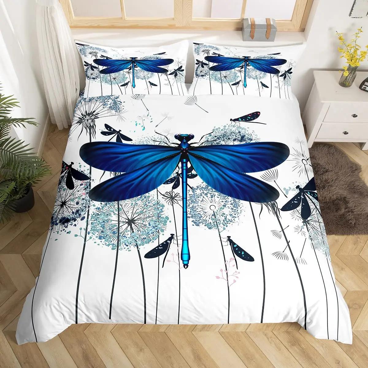 

Comforter Art Dandelion Flower Arrangement Petals Doves Flying Silhouettes Fantasy Blooms Decorative Bedding Turquoise Brown Comforter (quilt)-EU Single(135*200cm)3pcs