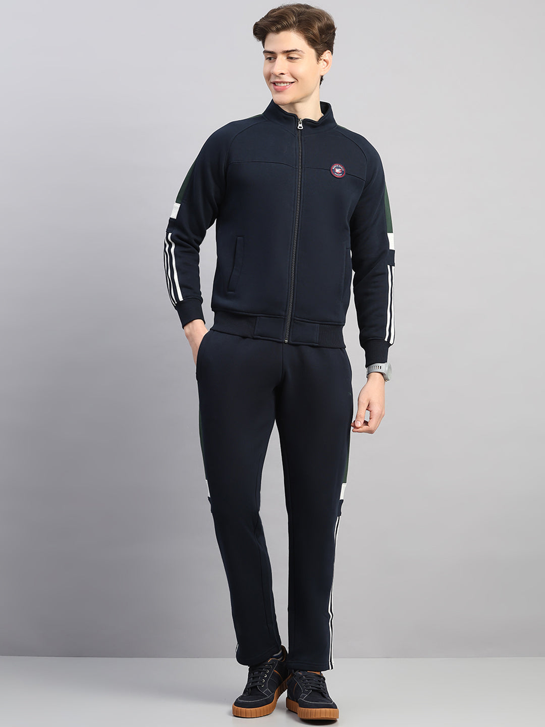 Monte Carlo Mens Regular Fit Solid Tracksuit 3XL
