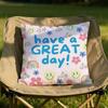 Warm Good Day Cushion Cover Soft Reversible  Durable Pillow Cover  MultiScene Use for Home  Car Daily Comfort
