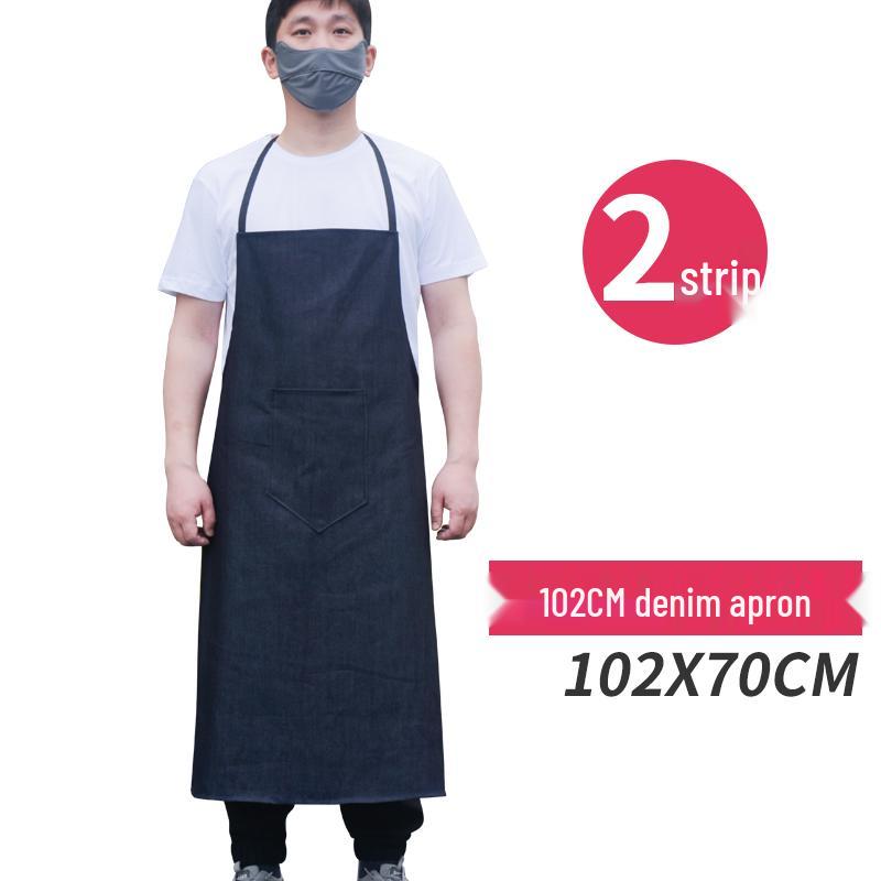Unisex Thickened Denim Canvas Apron: Wear-Resistant, Anti-Stain, Ideal for Welding and Labor Protection