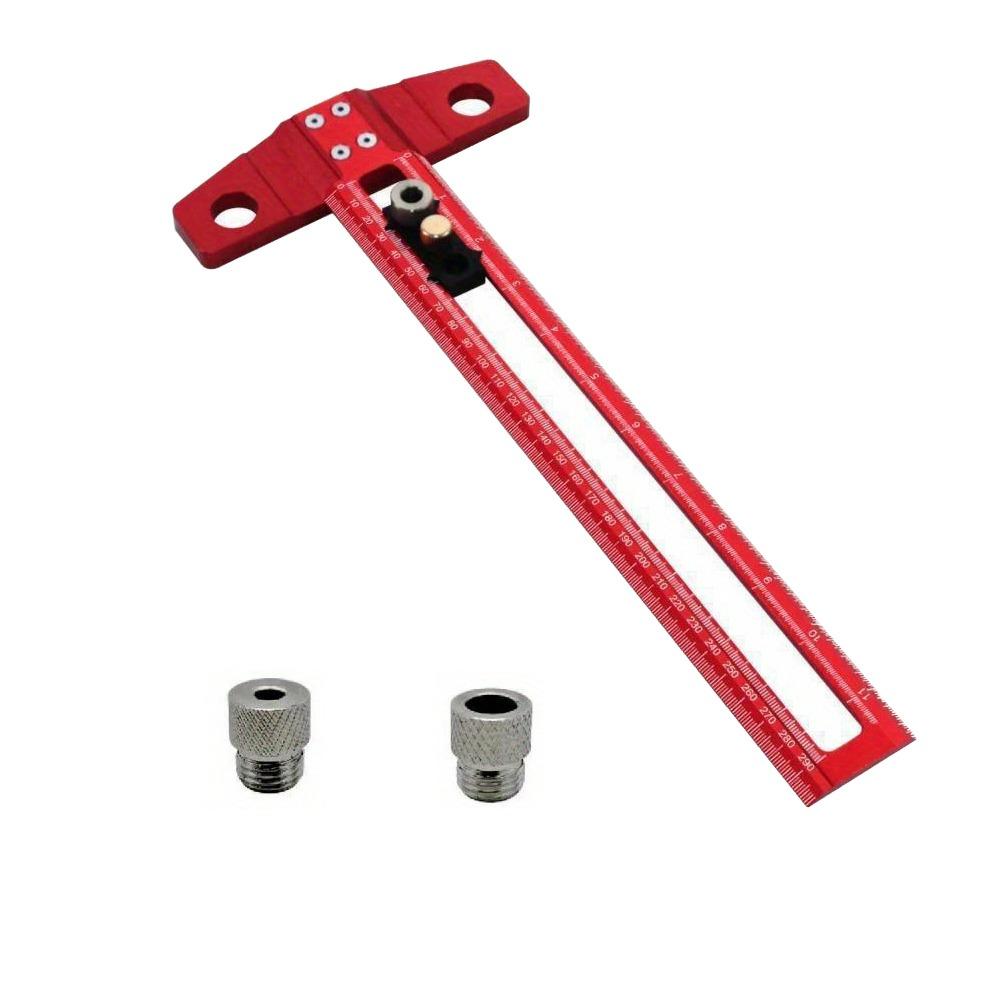 

Профессиональный Т-образный измерительный инструмент Двойная шкала Разметочная линейка Алюминий Цинк Цинковый сплав Разметочный инструмент Измерительный Style A