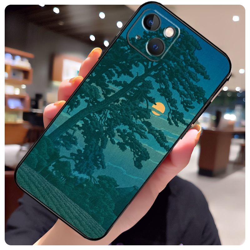 Japanese Ukiyoe Case For iPhone 17 Pro Max 15 14 13 11 12 16 Pro Max mini 15 16 Plus 16e 17 Air Phone Cover