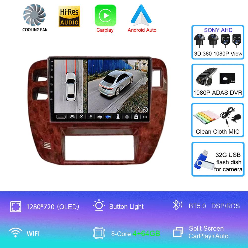 Android 14 Car Radio For For Nissan Patrol 1997-2005 CarPlay Stereo GPS Navigation Multimedia Video Player Autoradio Audio 4G