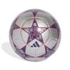 adidas Unisex Adult UEFA Champions League Club Soccer Ball Silver 3 Metallic/Dark Purple/Turbo